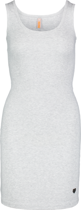 Šedé dámské elastické plážové šaty DRAB