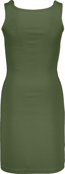 Khaki dámské elastické plážové šaty DRAB