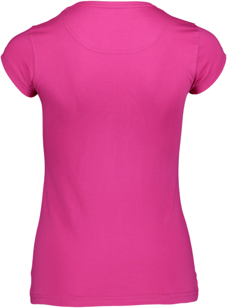 Růžové dámské bavlněné triko FLATER