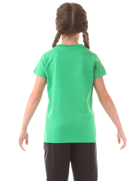 Zelené dětské bavlněné tričko MEOW
