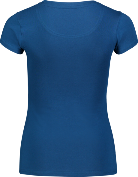 Modré dámské elastické tričko RETRO