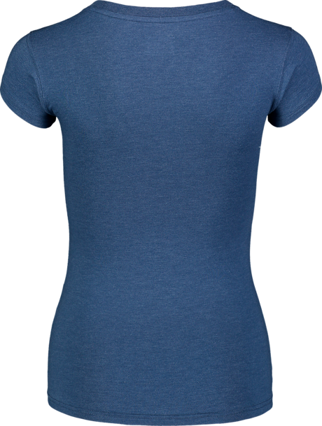 Modré dámské bavlněné tričko CALLIGRAPHY