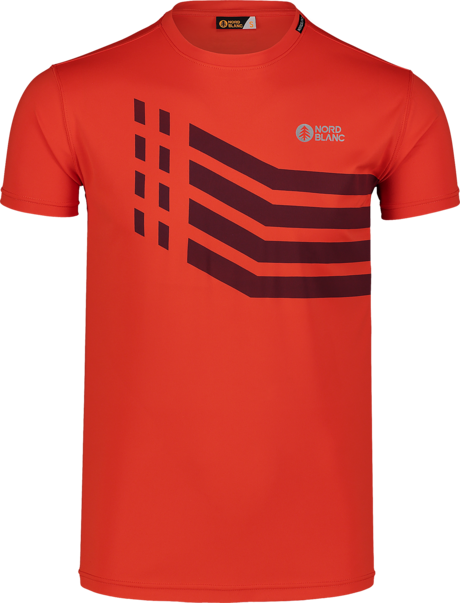 Men's orange fitness t-shirt STRONGER