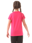 Růžové dětské bavlněné tričko MEOW