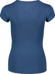 Modré dámské bavlněné tričko CALLIGRAPHY