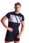 Men's black fitness t-shirt LEGACY